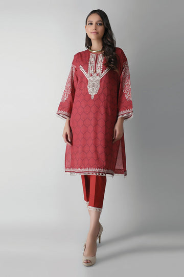 Khaadi I21208 Brown Summer Lawn 2021